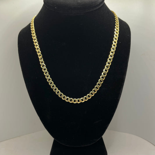 10k Gold 6mm Monaco Chain