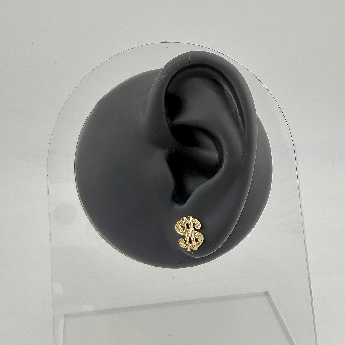 10K Gold Money Sign Earrings Mini