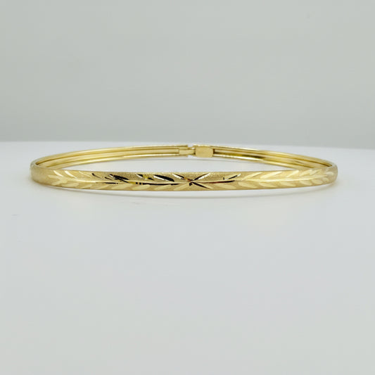 10k Sun Gold Bangle Bracelet