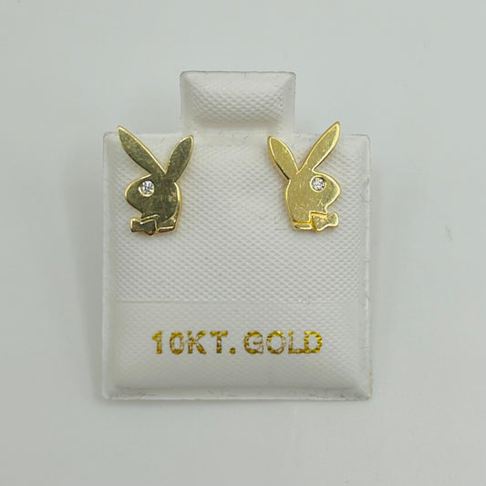 10k Gold Classic Bunny Earrings