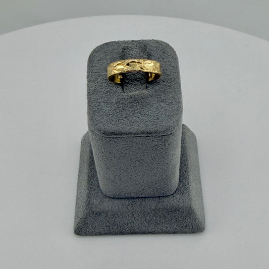 10k Gold Dc Pattern Toe Ring
