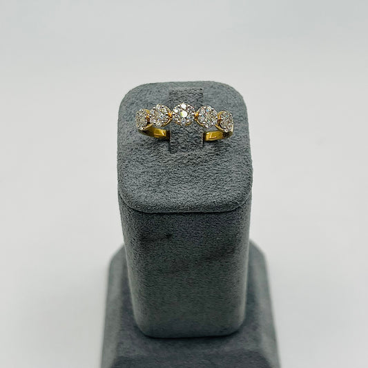 14k Gold Natural Diamond Château Brilliance Ring
