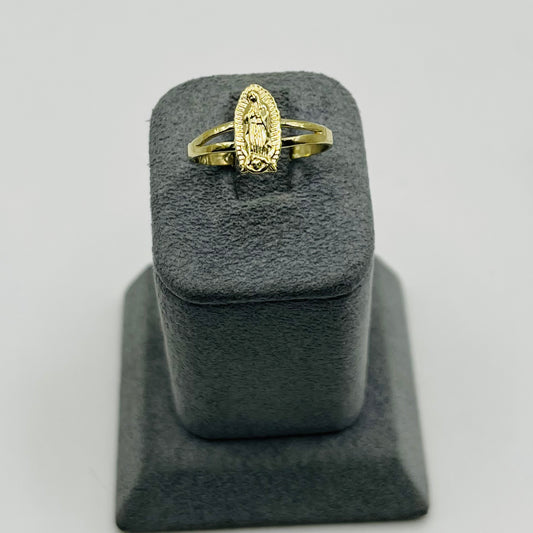 10k Gold Outlined Virgin Mary Ring (S)