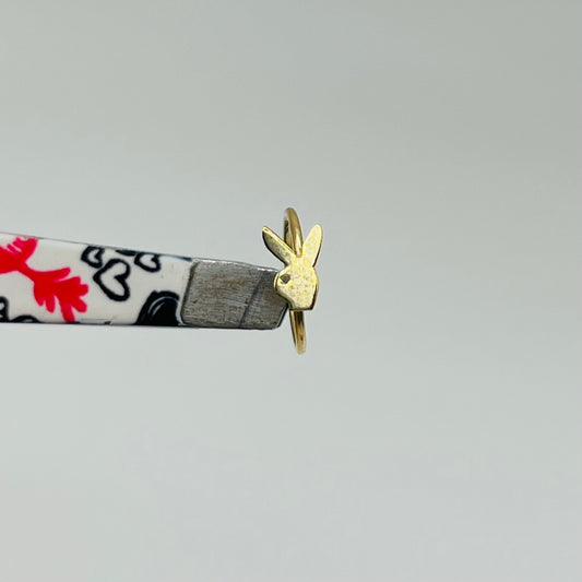 14k Gold Bunny Nose Ring