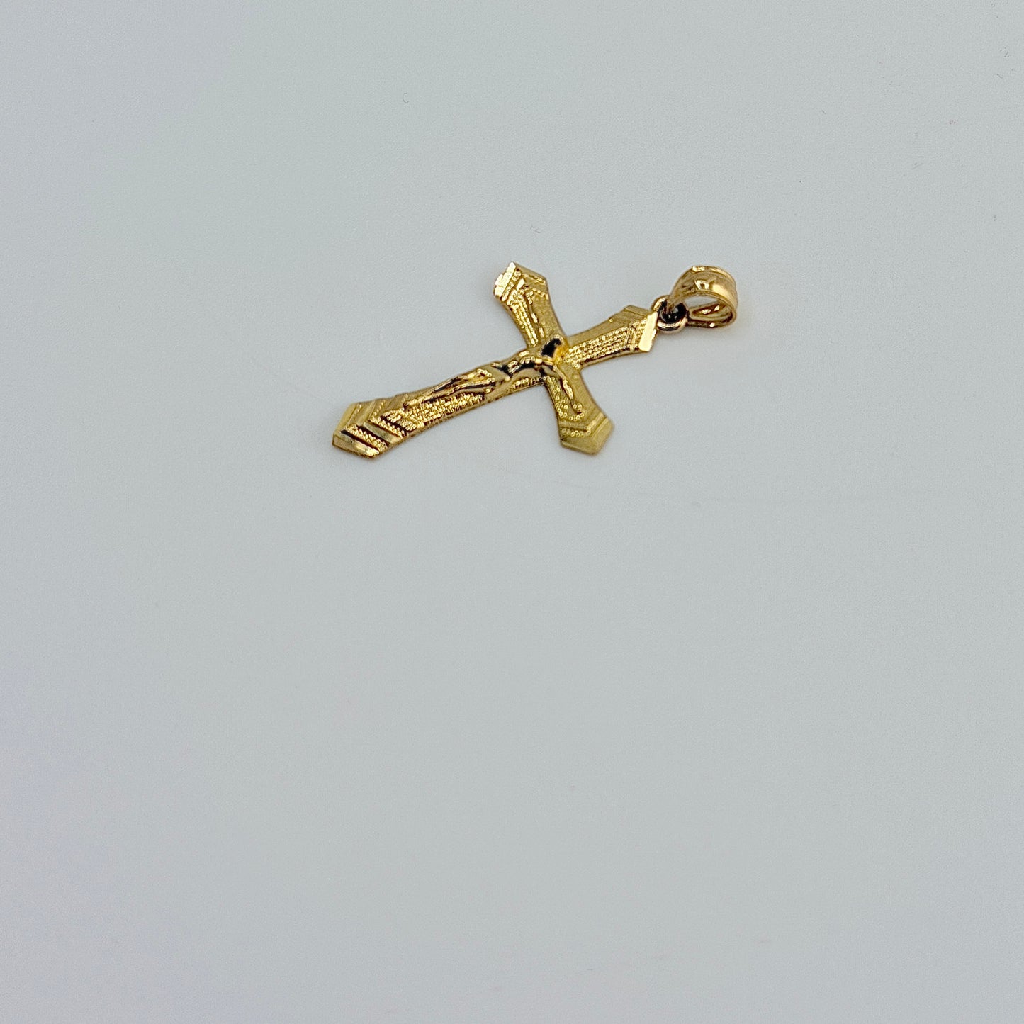 10k Gold Sleek Cross Charm (small)