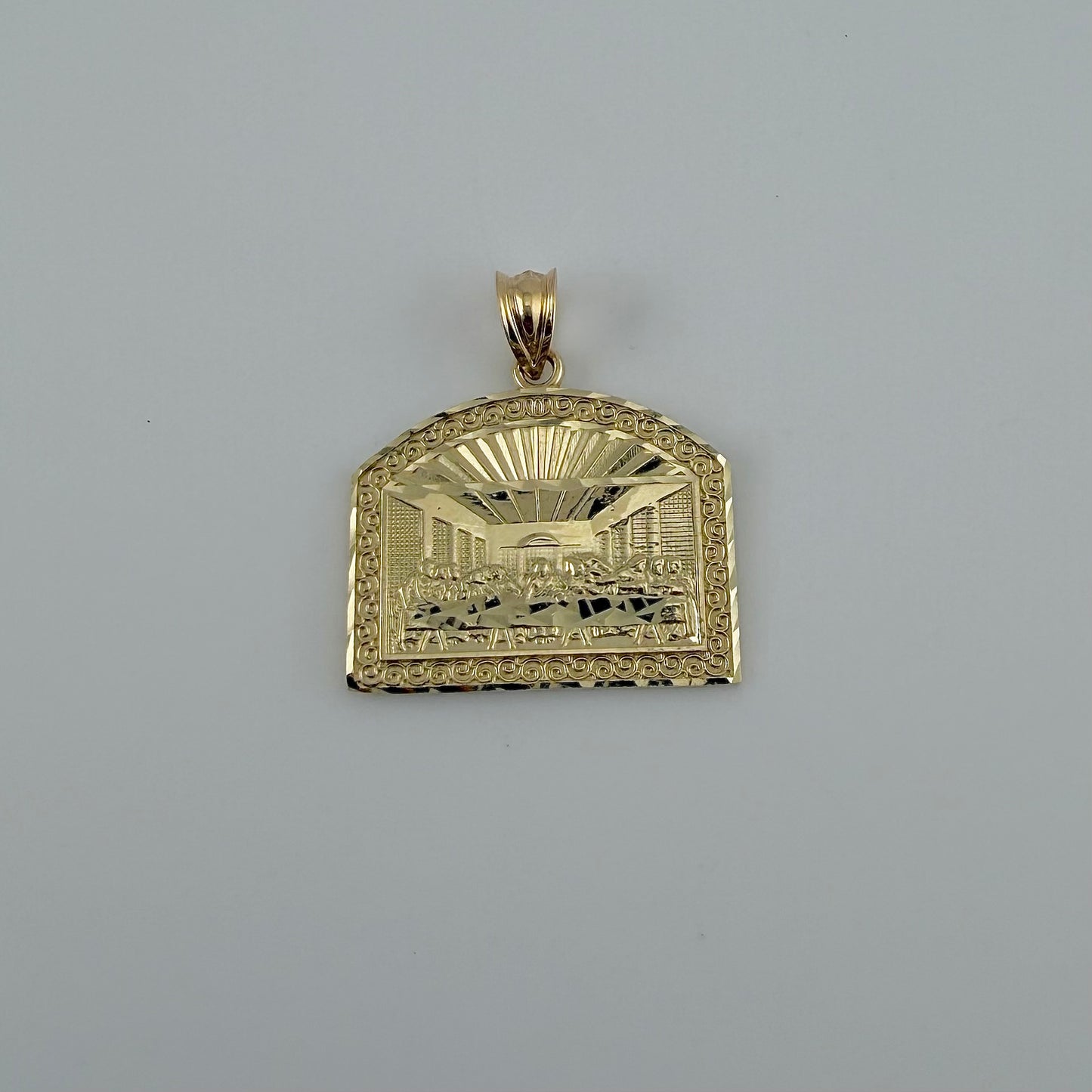 10K Gold Last Supper Shield Charm (S)