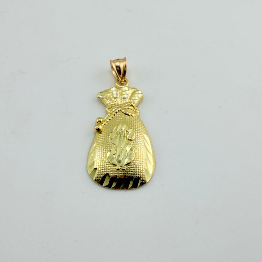10K Gold Moneybag Charm (M)