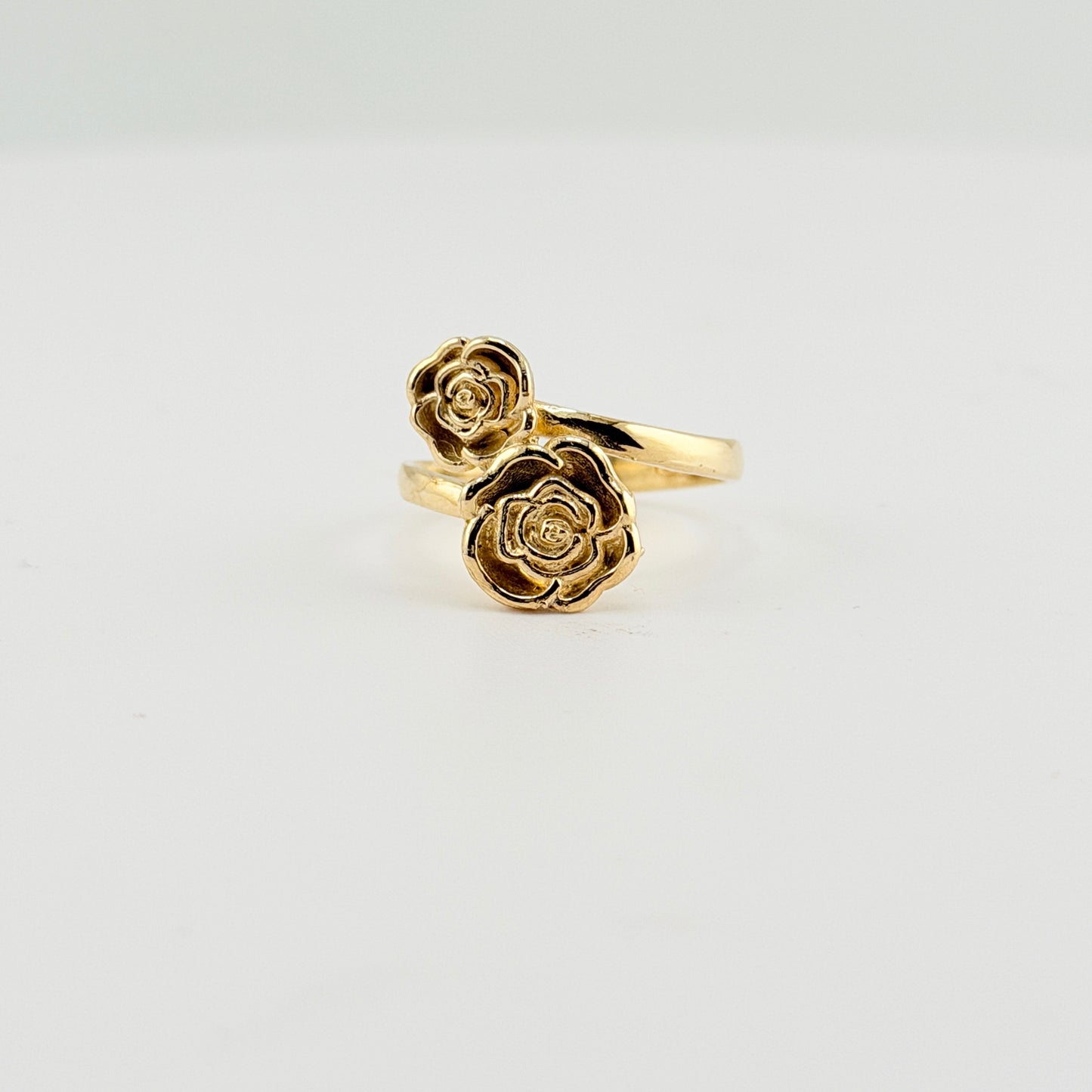 10K Gold Double Rose Ring
