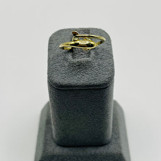 10k Gold Double Dolphin Ring