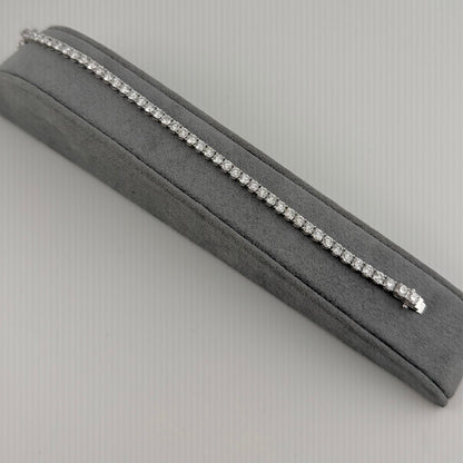 14k Gold 3.85 Carat Diamond Tennis Bracelet