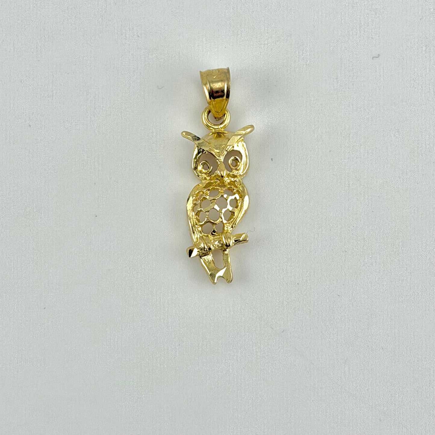 10k Gold Owl Charm