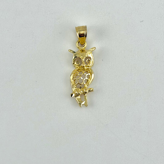10k Gold Owl Charm