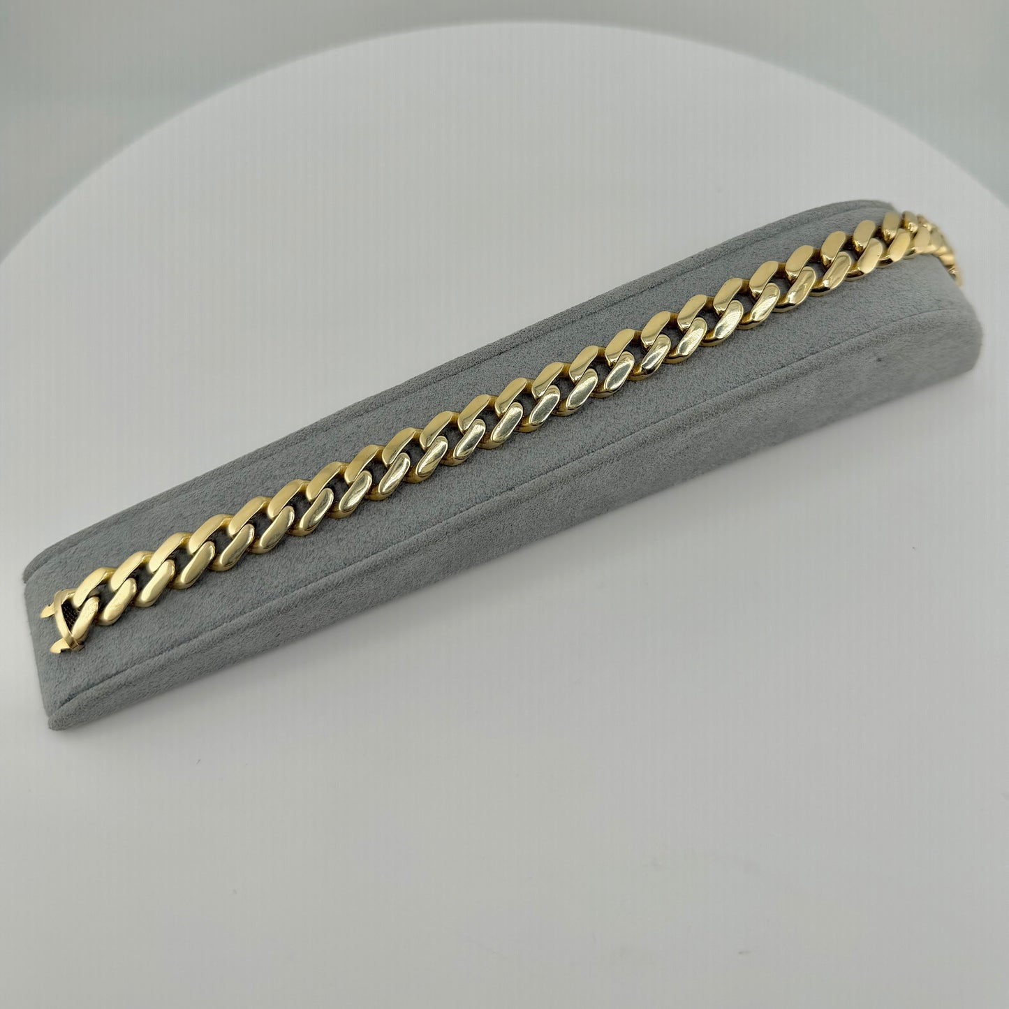 10K Gold 10.5mm Monaco Bracelet