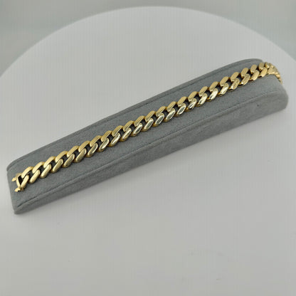 10K Gold 10.5mm Monaco Bracelet