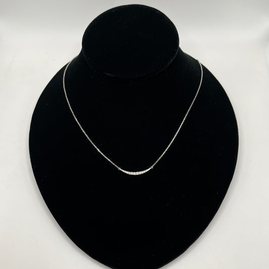 14k White Gold Diamond Lunara Spark Chain