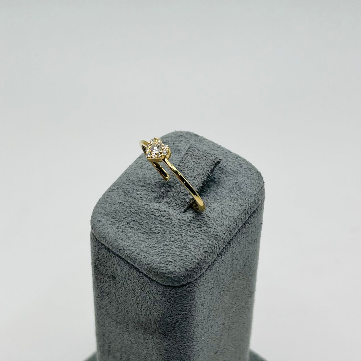 14k Gold Natural Diamond Whisper of Love Ring
