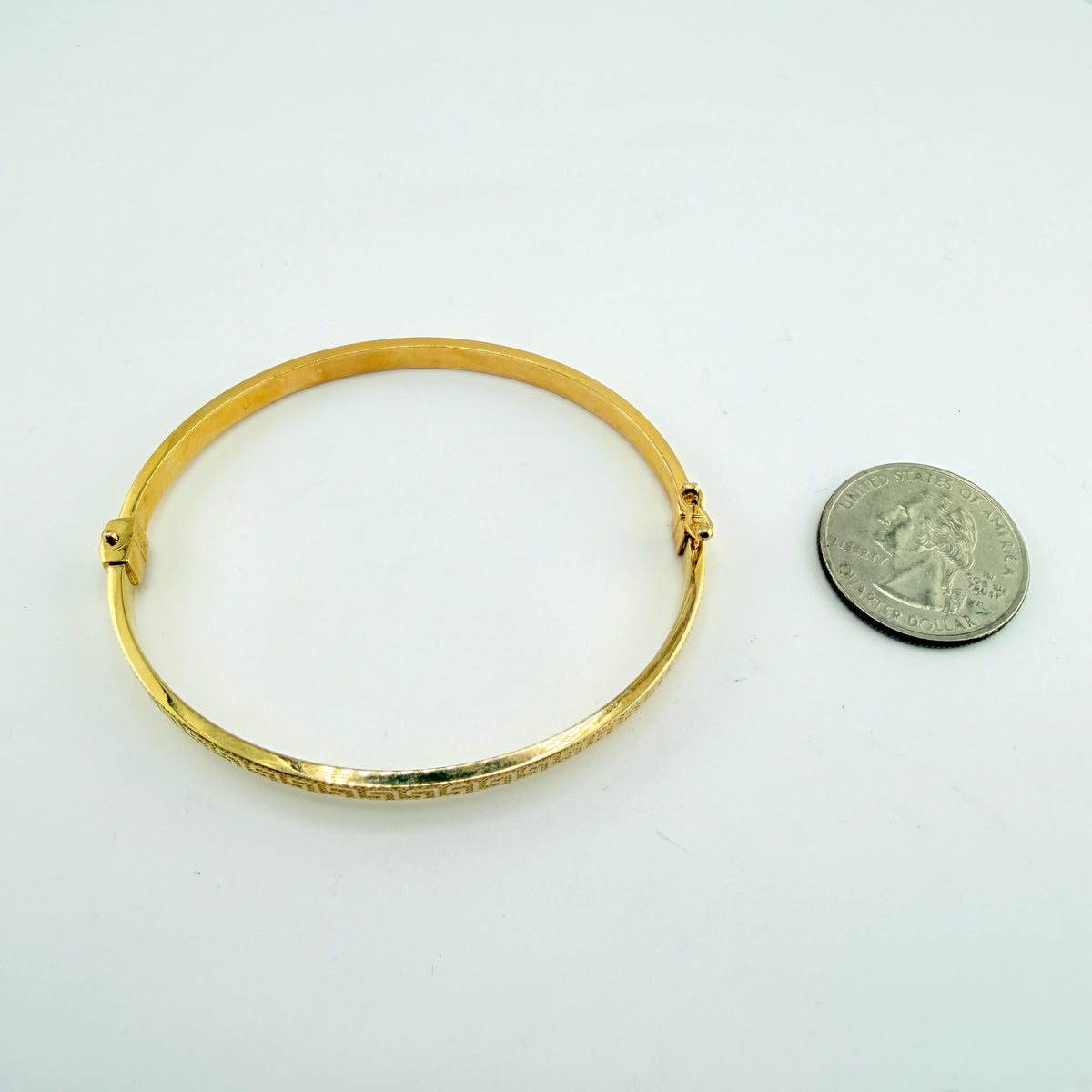 10K Gold Goddess Bangle
