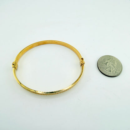 10K Gold Goddess Bangle