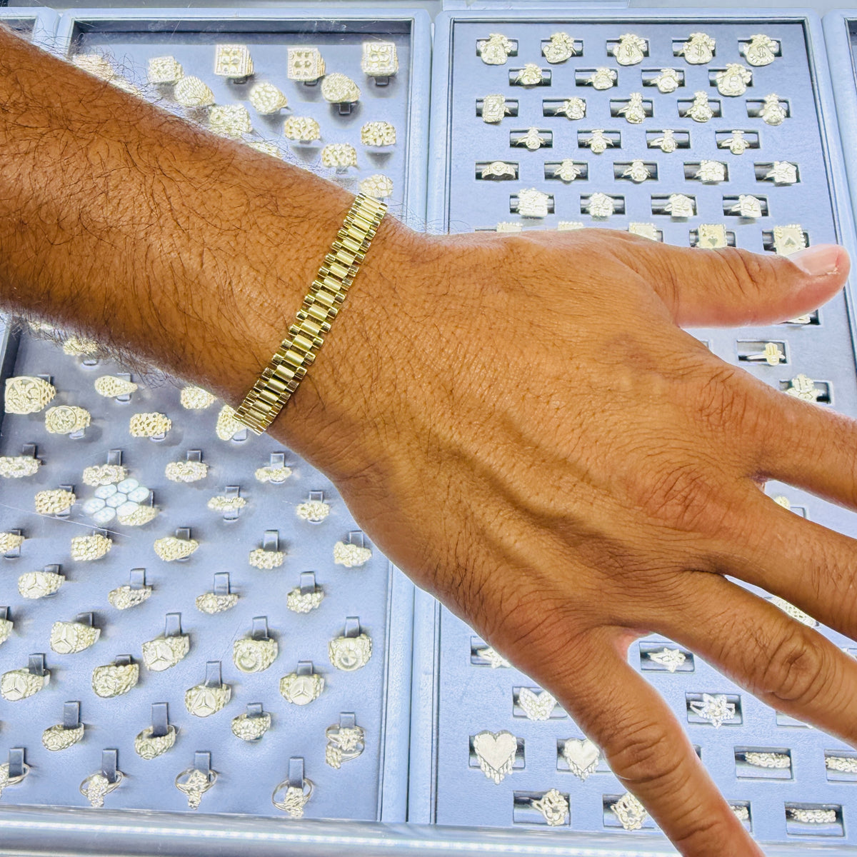 10K Gold RX Presidential Style Bracelets