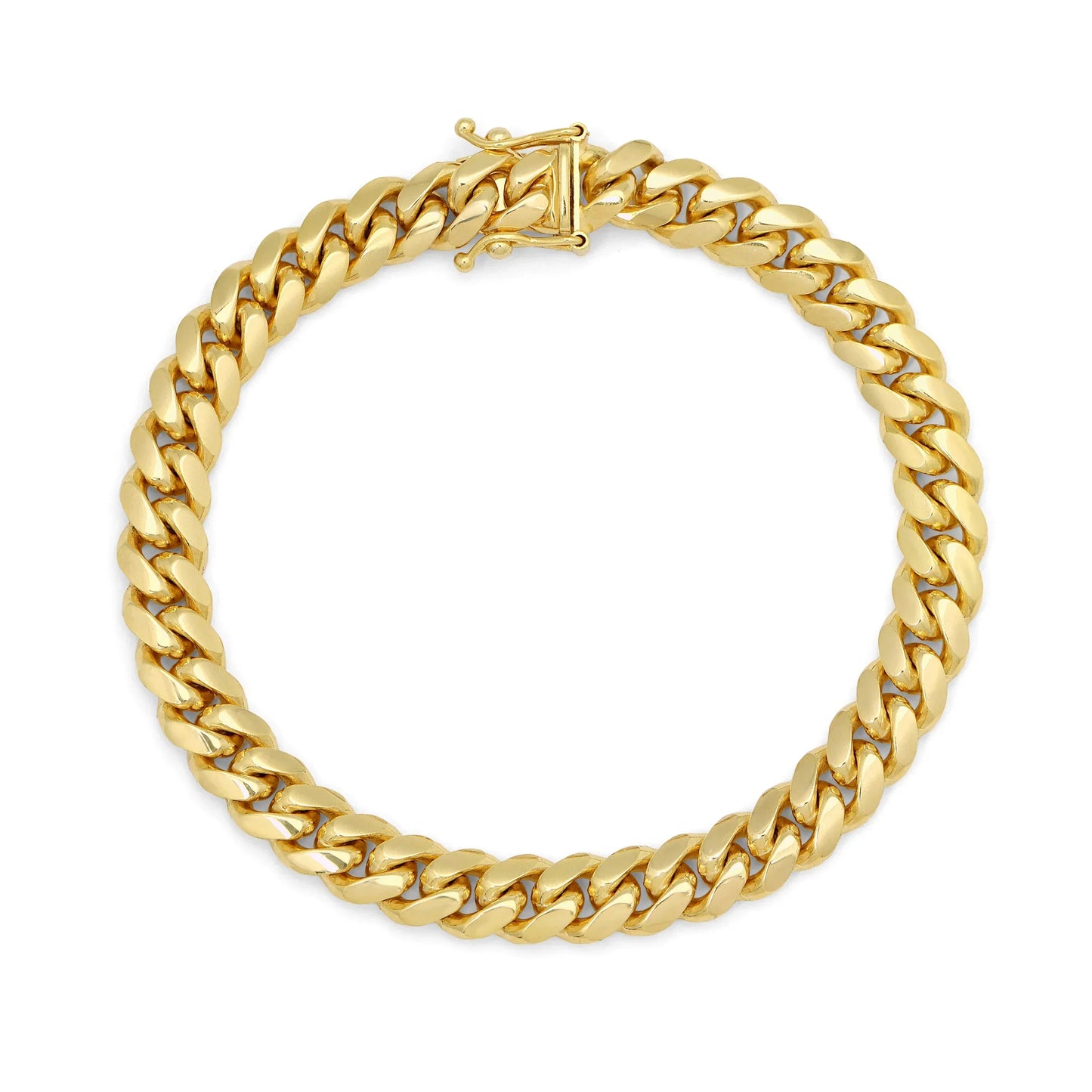 10K Gold Solid Miami Cuban Bracelet 9MM