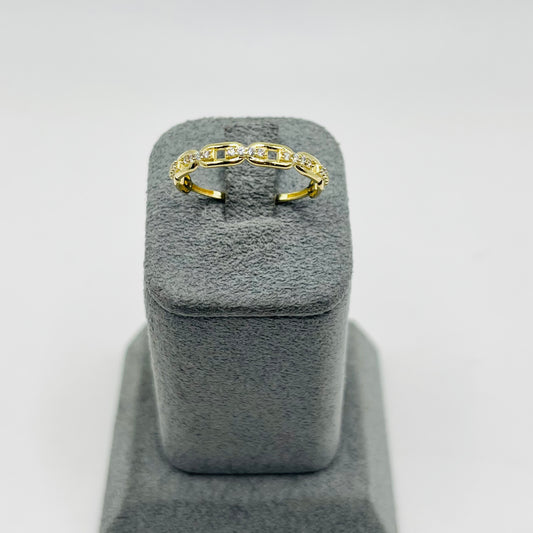 10k Gold Cz Design Ring