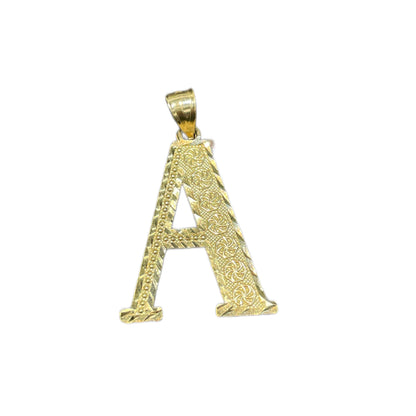 10K Gold Classic Initial Charm (large)
