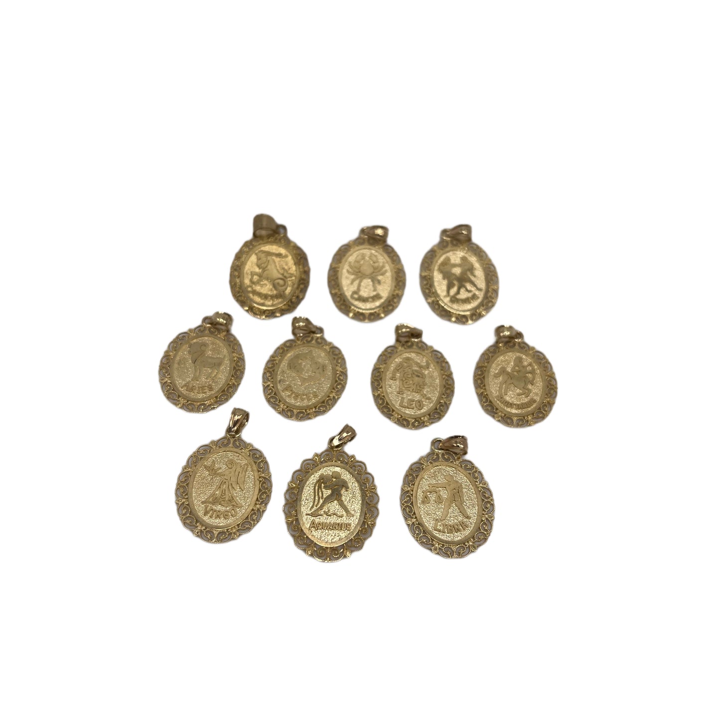 10K Gold Zodiac Charms