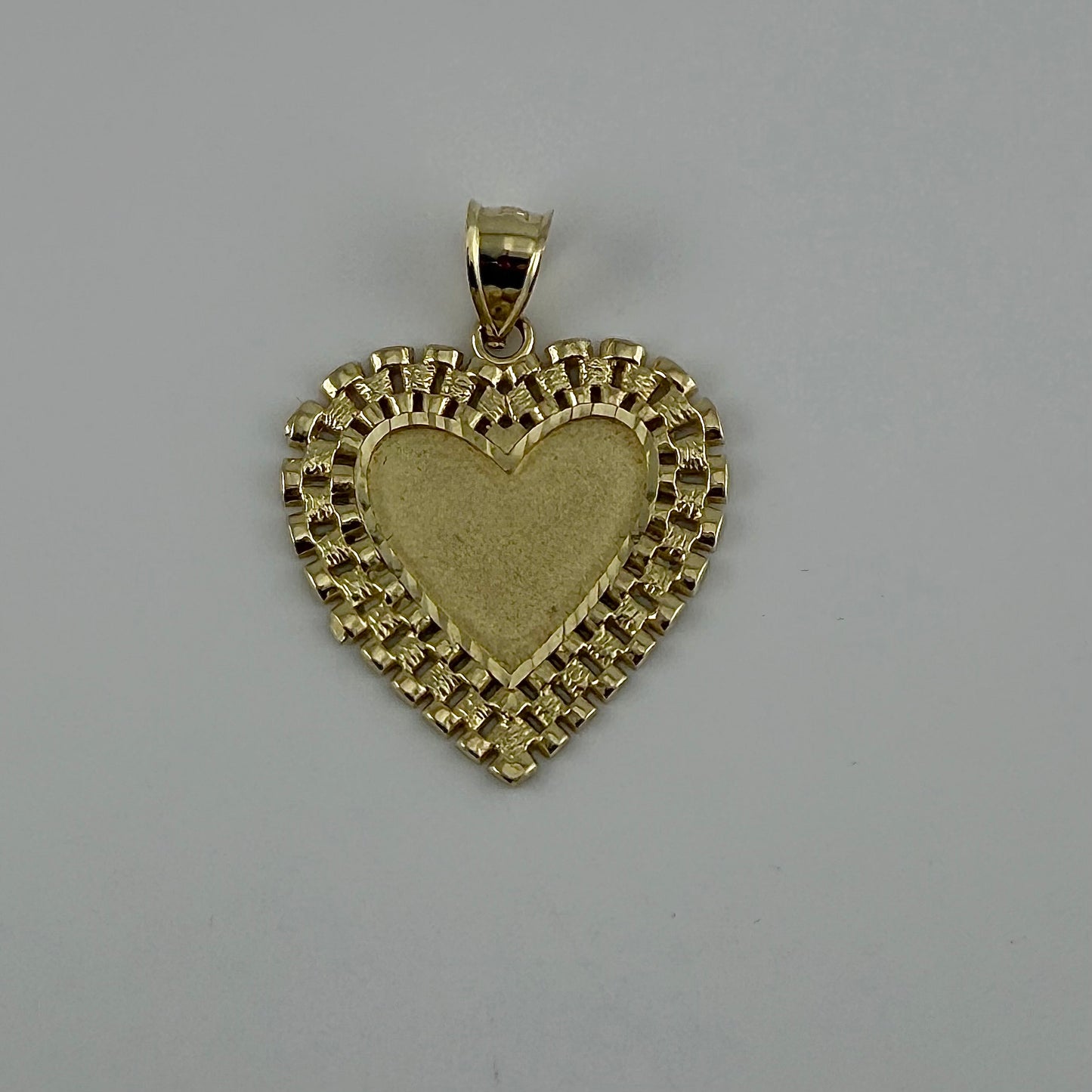 10K Gold RX Heart Picture Pendant