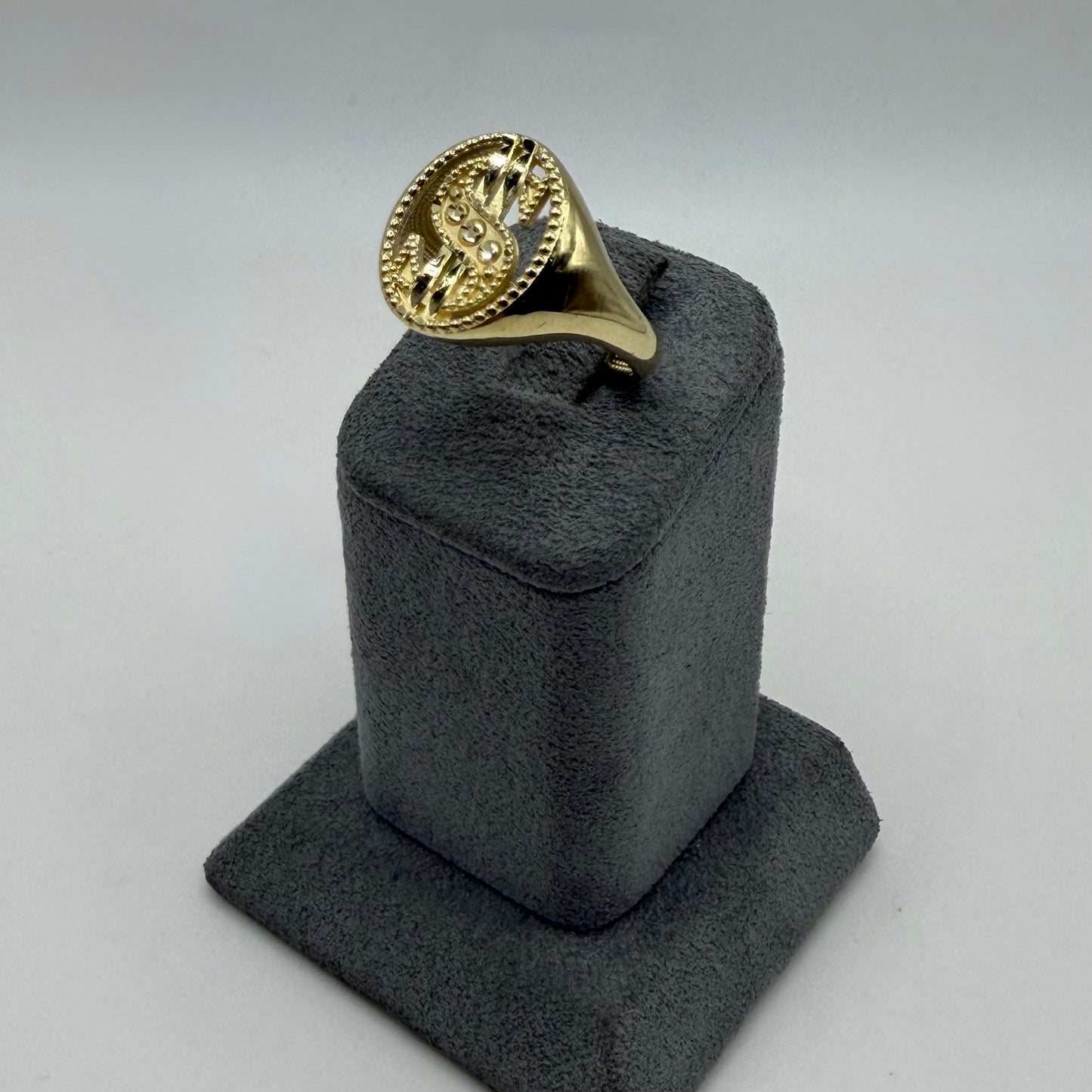 10k Gold Open Money-Sign Ring