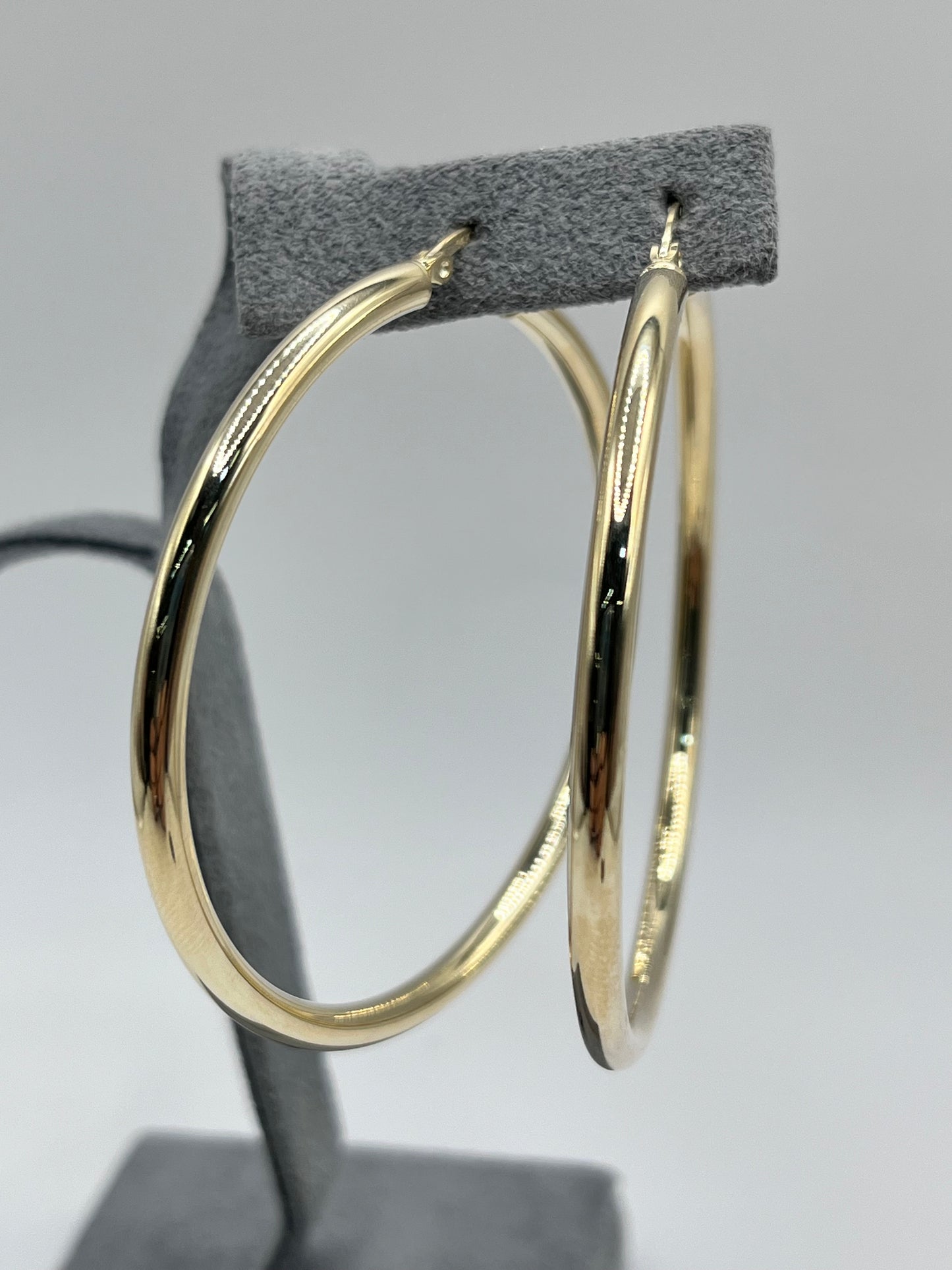 14k Gold  Classic Hoops (Standard thickness)