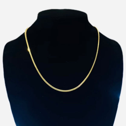 10K Gold 1.8mm Hollow Franco Chain