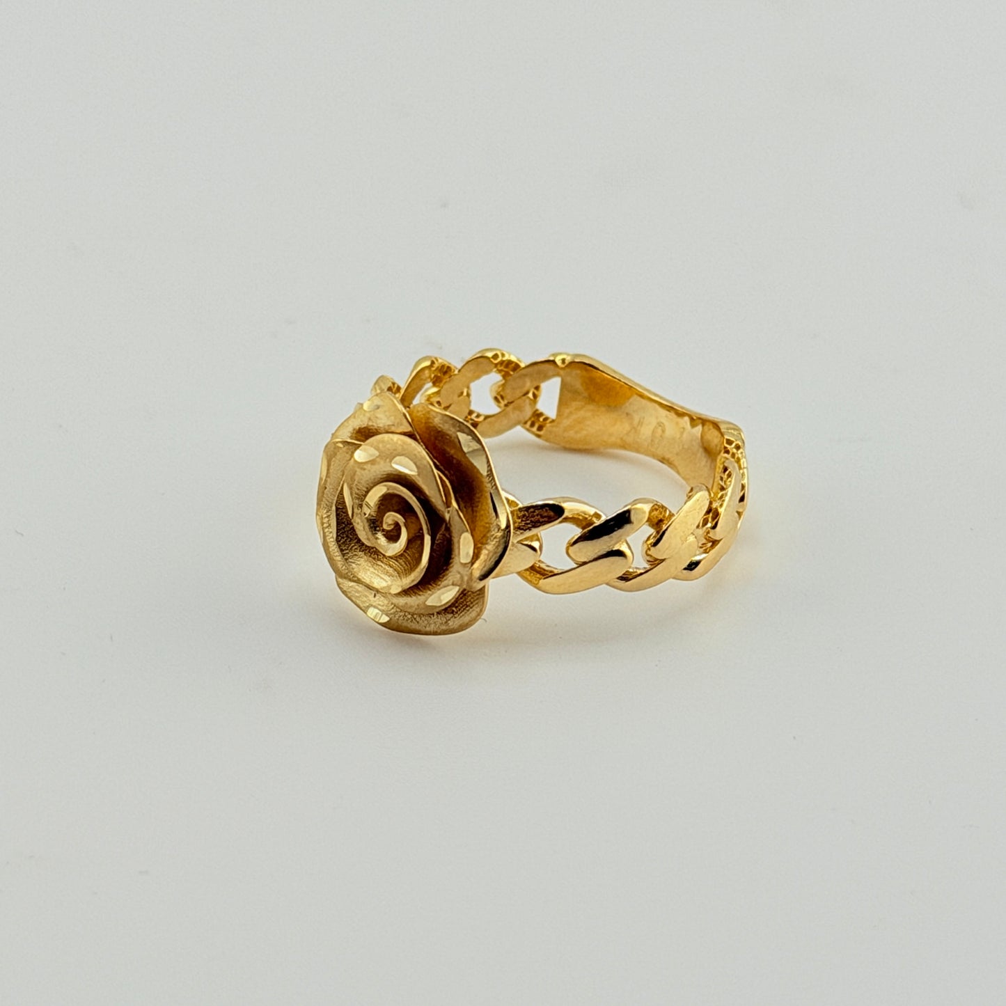 10K Gold Full Bloom Rose Ring