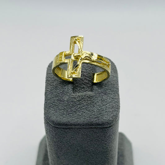 10k Gold Clarity Cross Ring
