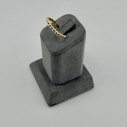 10k Gold Beaded Band Ring