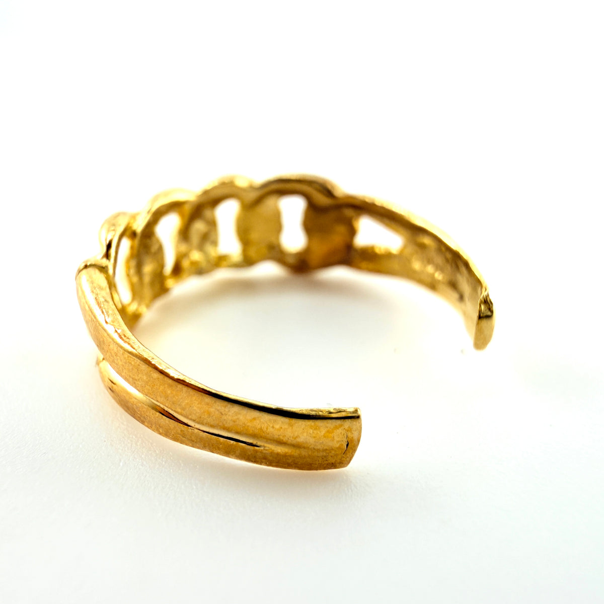 10K Gold Cuban Toe Ring