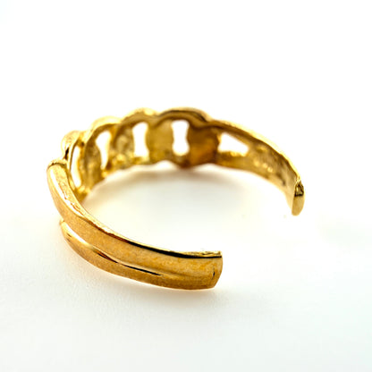 10K Gold Cuban Toe Ring