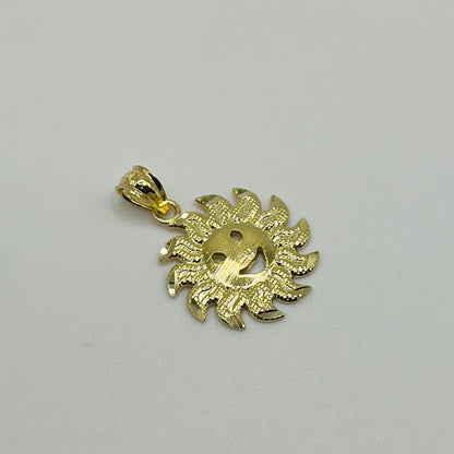 10k Gold Radiant Sun Charm