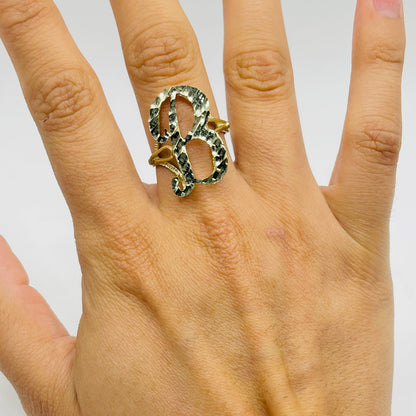 10K Gold Classic Initial Ring (medium)