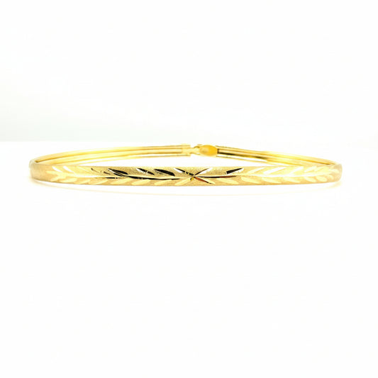 10k Butter Gold Bangle Bracelet