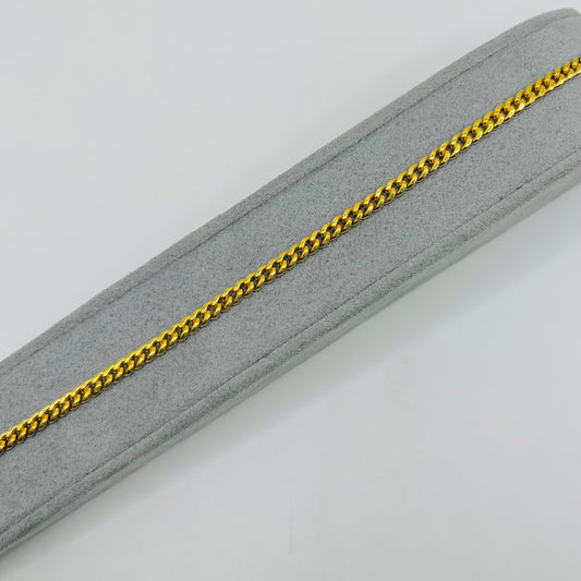 10K Gold 3.6mm Hollow Miami Cuban Bracelet
