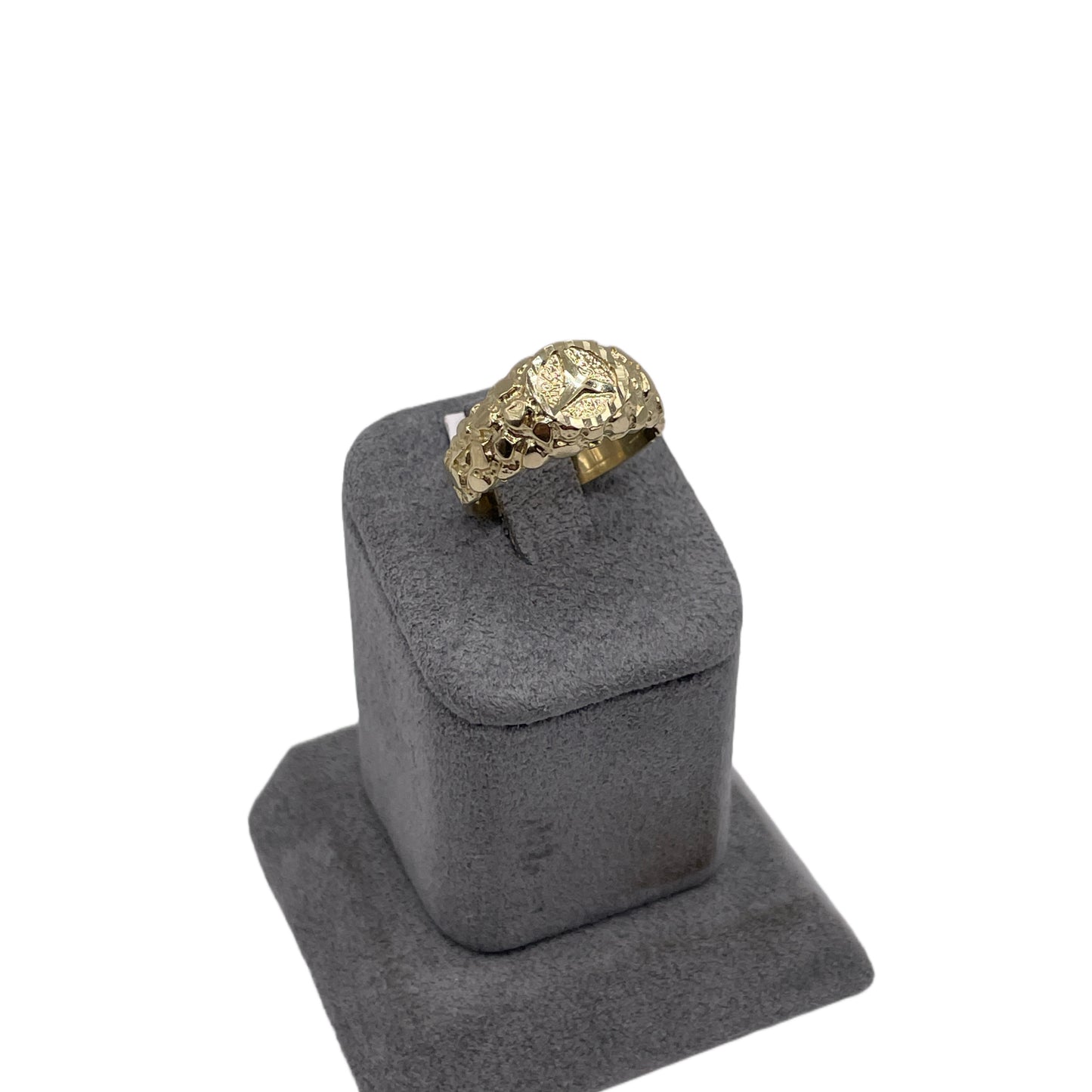 10K Gold Ladies Nugget Benz Ring