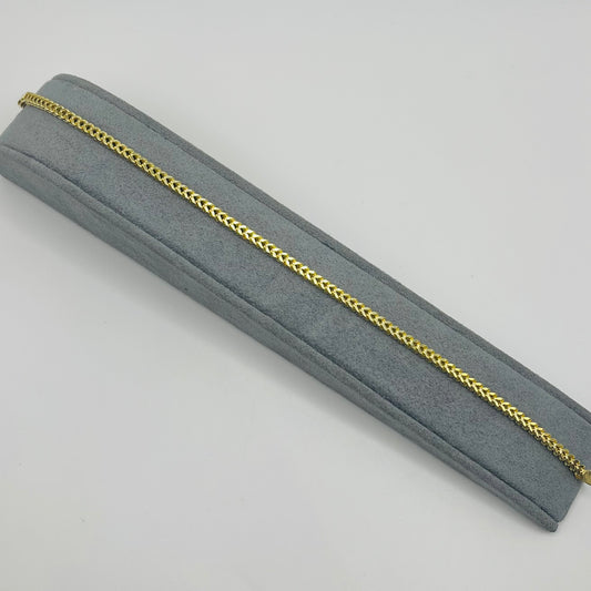 14k Gold 3.2mm Franco Bracelet