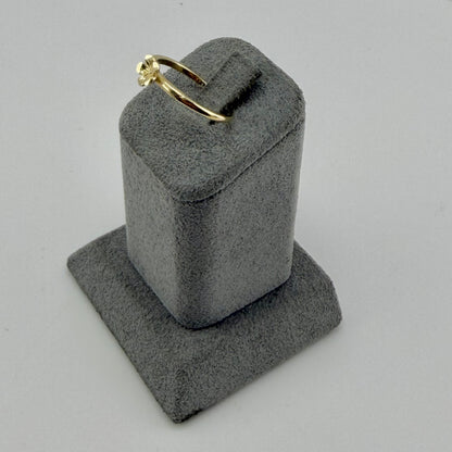 10k Gold Micro Single Flower Ring
