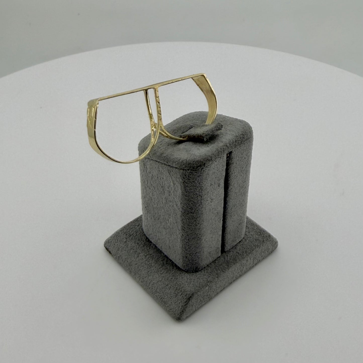 10k Gold Dc Two Finger Ring (S)