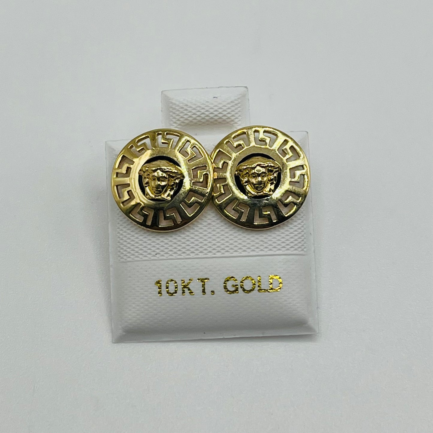 10k Gold Greek Medusa Earrings