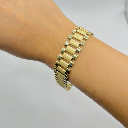 10K Gold RX Bracelet | Width: 14mm