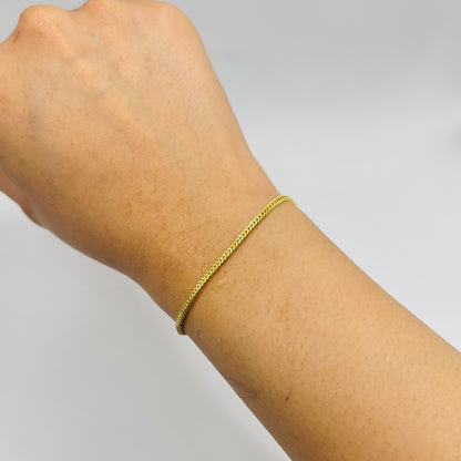 10K Gold 1.5mm Franco Bracelet