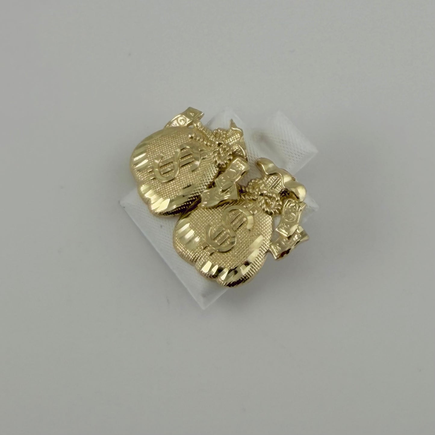 10K Gold Moneybag 2 Earrings
