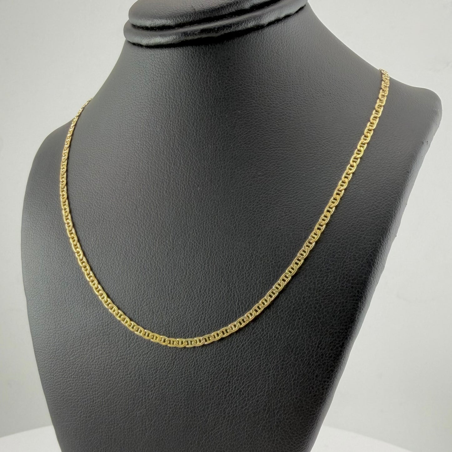 10k Gold 2mm Mariner Chain