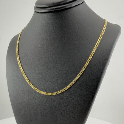10k Gold 2mm Mariner Chain